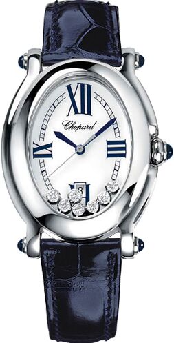 Chopard Happy Sport Oval 7 Floating Diamonds Ladies Watch 278937