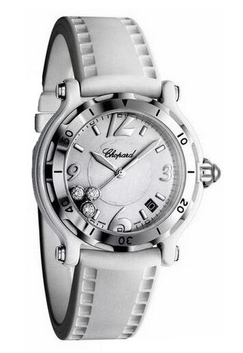 Chopard Happy Sport Round Ladies Wristwatch 288507-9011 - Click Image to Close