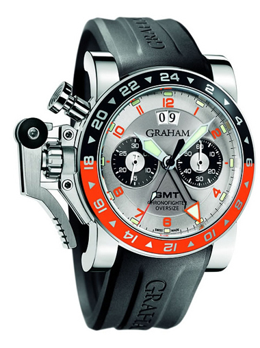 GMT Oversize Chronofighter - Red and Black Bezel 2OVASGMT.S01A.K