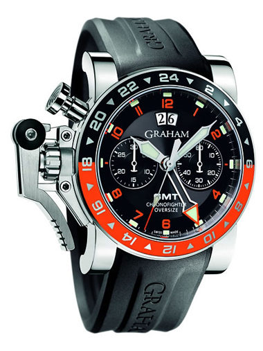 GMT Oversize Chronofighter - Red and Black Bezel 2OVASGMT.B01A.K