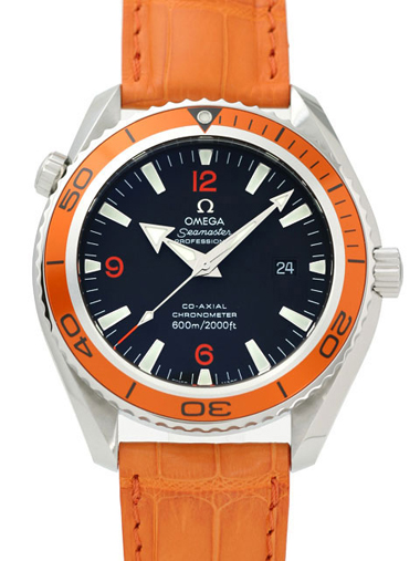 Omega 2908.50.38 Seamaster Planet Ocean Big Size Gents (Leather - Click Image to Close