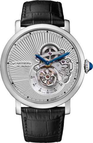 Rotonde de Cartier Flying Tourbillon reversed dial watch - Click Image to Close