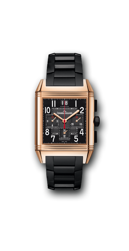 Jaeger-LeCoultre Reverso Squadra Chronograph GMT Black Watch 701