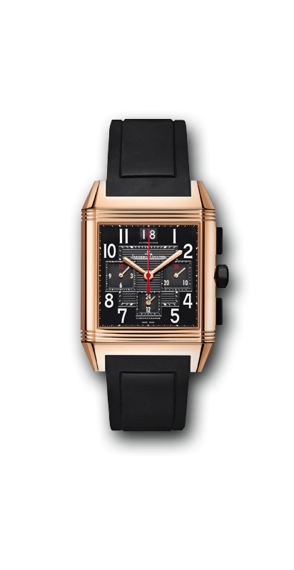 Jaeger-LeCoultre Reverso Squadra Chronograph GMT Black Watch 701