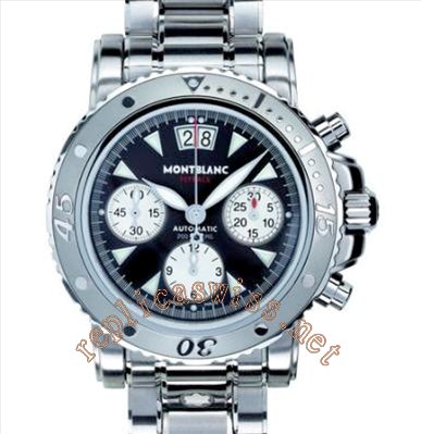 Montblanc Sport Chronograph Flyback Automatic Men's Watch 08466 - Click Image to Close